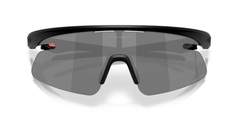 Black sunglasses with a reflective lens on a transparent background