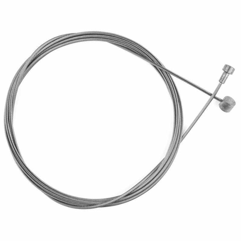 Metal cable with a nozzle on a white background