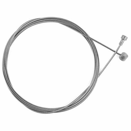 Metal cable with a nozzle on a white background