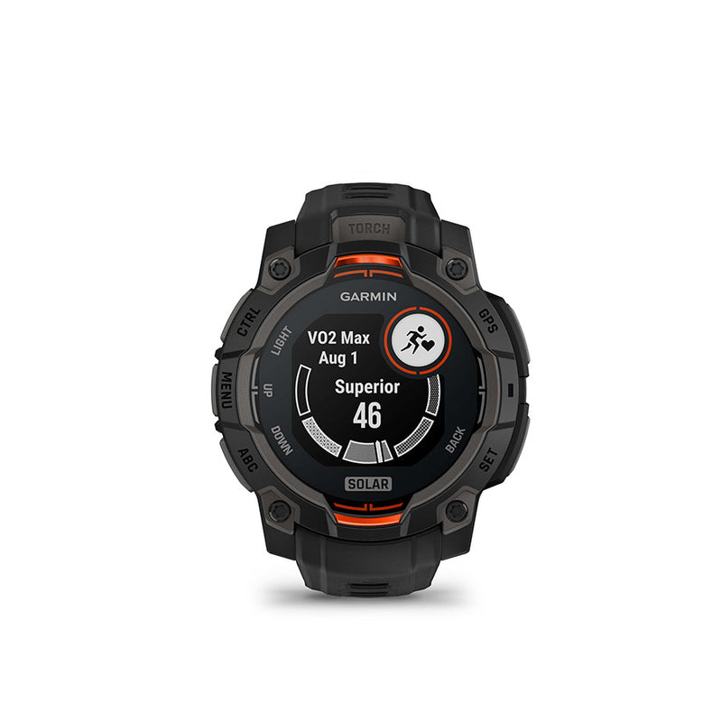 Garmin smartwatch on a white background