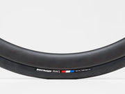 Bicycle tire with Bontrager AW1 branding on a light gray background