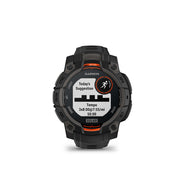 Garmin smartwatch with display on a white background