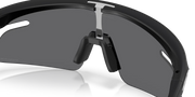Black sunglasses with a clear lens on a transparent background