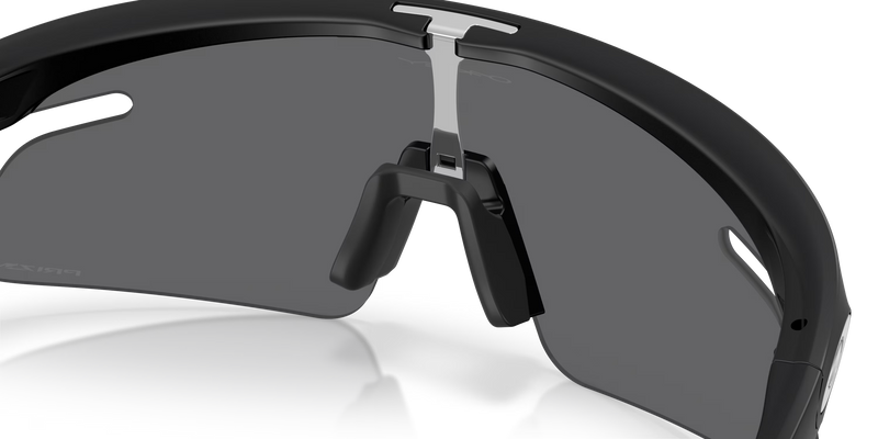 Black sunglasses with a clear lens on a transparent background