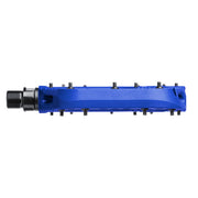 Blue mechanical component on a white background