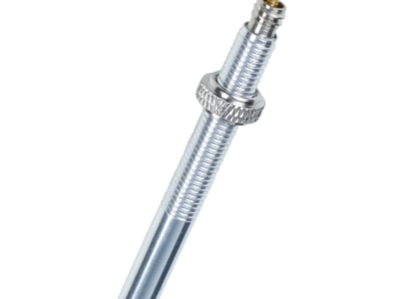 Metallic screw or bolt on a white background