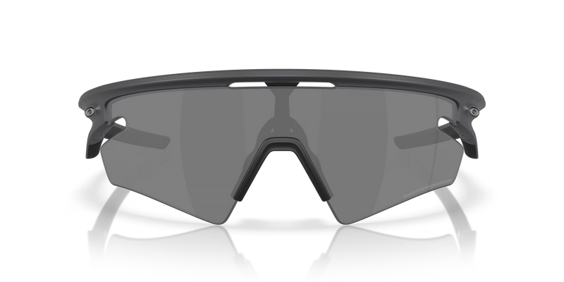Sunglasses with a reflective lens on a transparent background