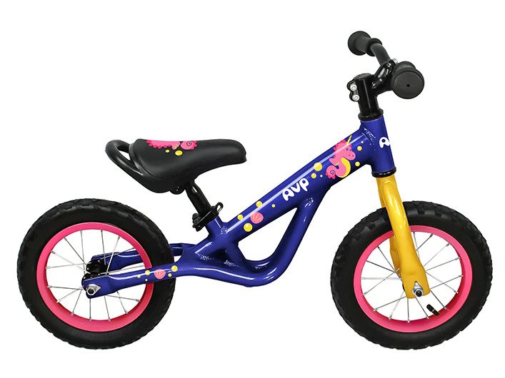 AVP AV400G RUNNER BIKE "HYPPOCAMPE" 12" MAUVE/JAUNE