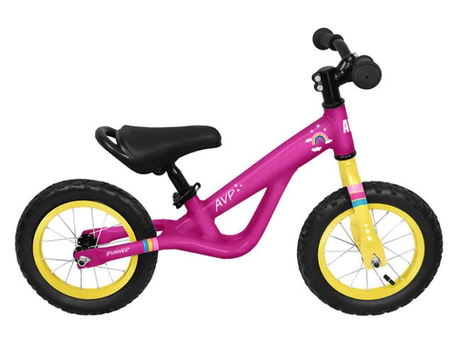 AVP AV300G  Runner bike "Arc en Ciel" alu rose/jaune 12"