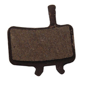 Avid Juicy/BB7 organic disc brake pads with steel backplates, front view on white background