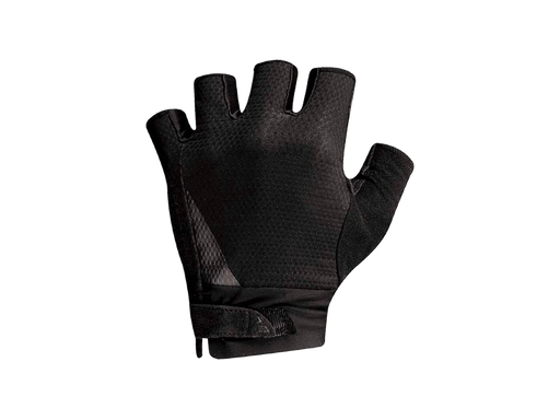Black glove with mesh design on a transparent background