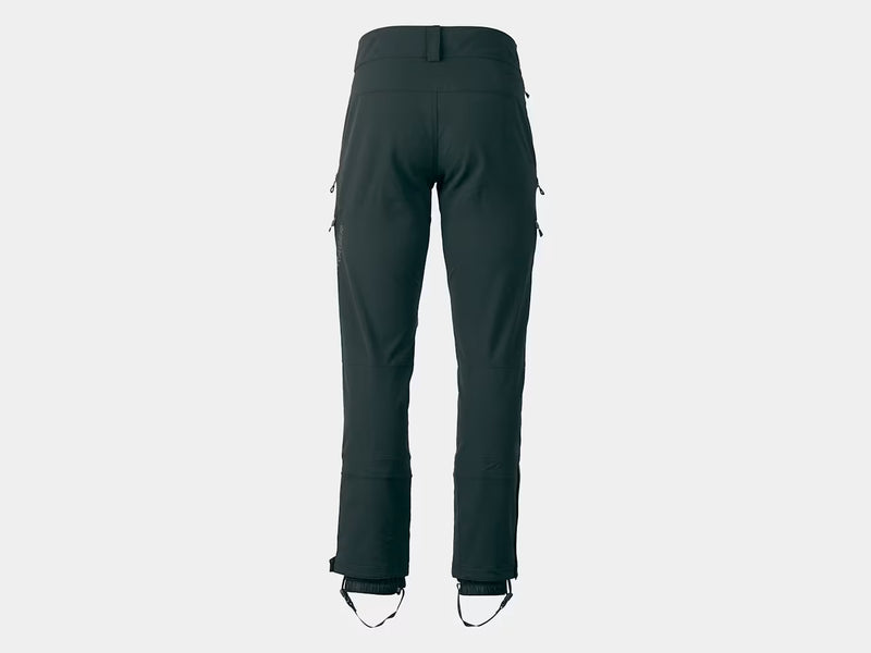 Bontrager OMW softshell pant in black, back view, full length
