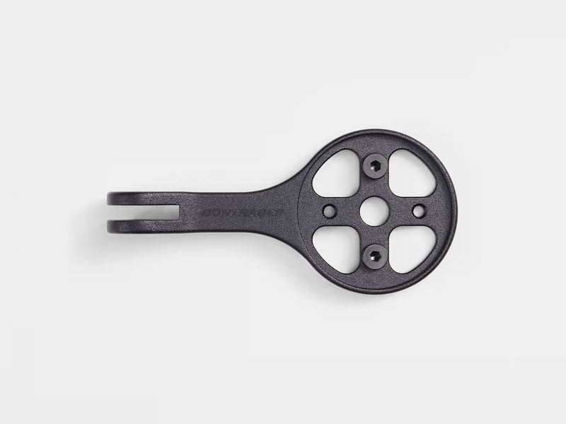 Black metal component on a white background