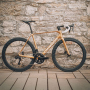 Orca M30ILTD PWR in Metallic Gold finish against a brick wall
