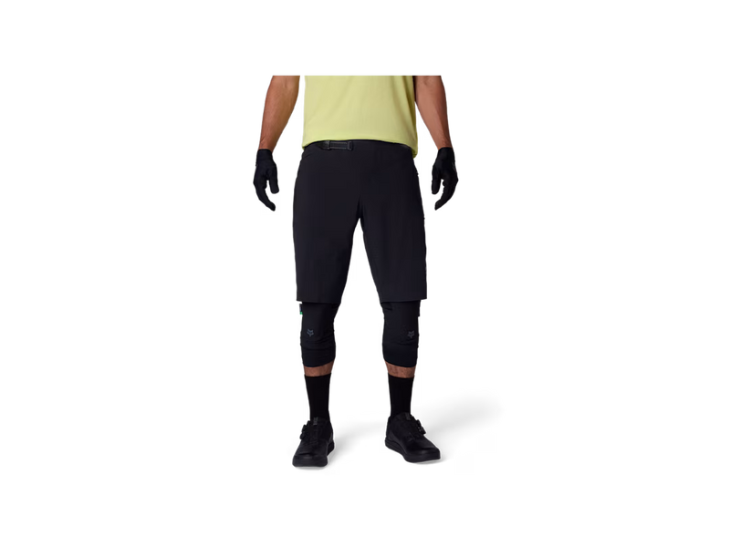 product image of man wearing fox racing shorts with a transparent background