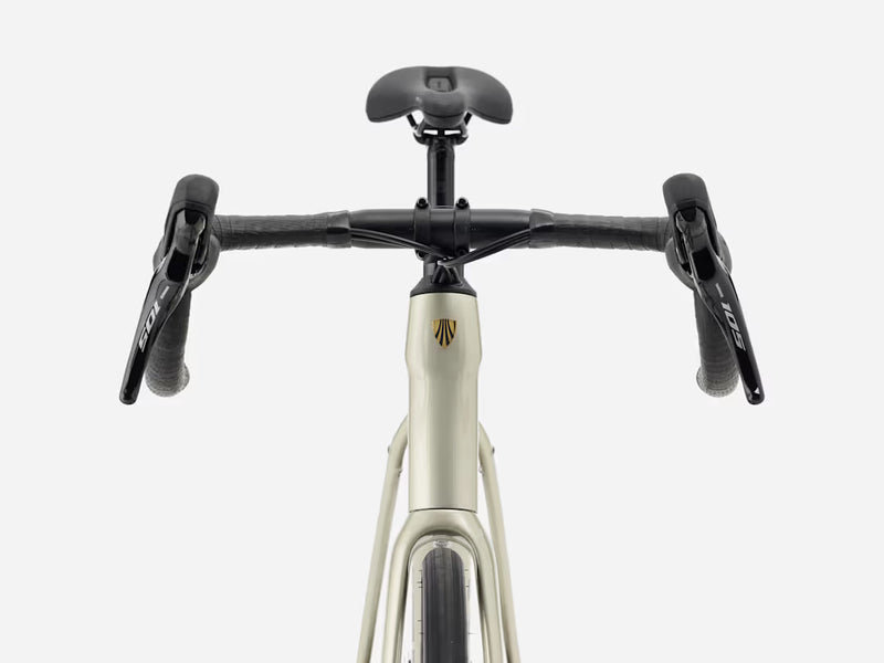 Close-up of a bicycle handlebar with a white background
