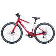 Ebgo Modal Sport TB electric bike in red, full side view with handlebar facing left.