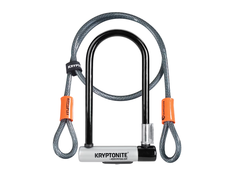 Kryptonite KryptoLok Standard U-Lock with 4' Flex Cable