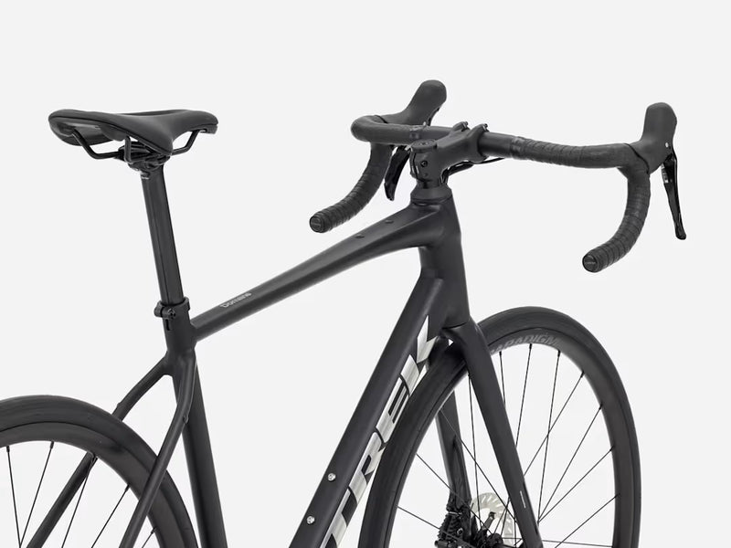 Black bicycle on a white background