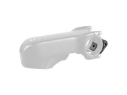 A light gray bicycle stem adapter or clamp component shown on a plain white background.