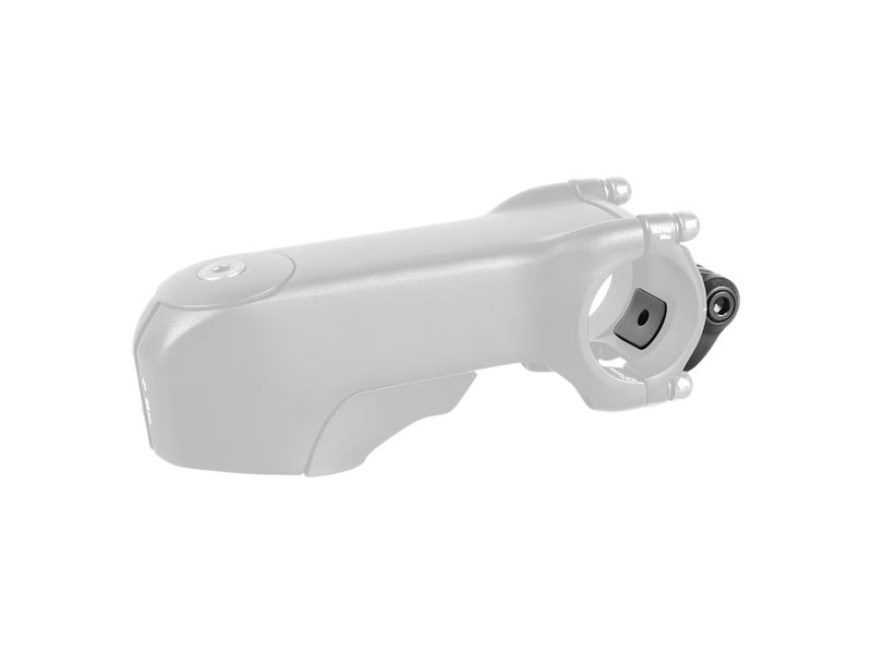 A light gray bicycle stem adapter or clamp component shown on a plain white background.