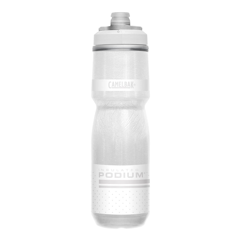 White water bottle with 'CamelBak' branding on a white background