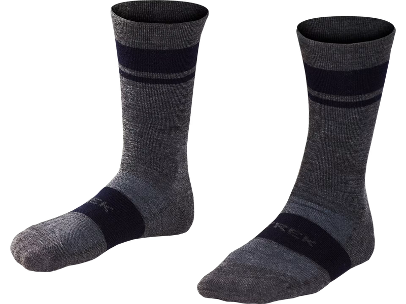 Trek Race Crew Cushioned Merino Wool Cycling Sock