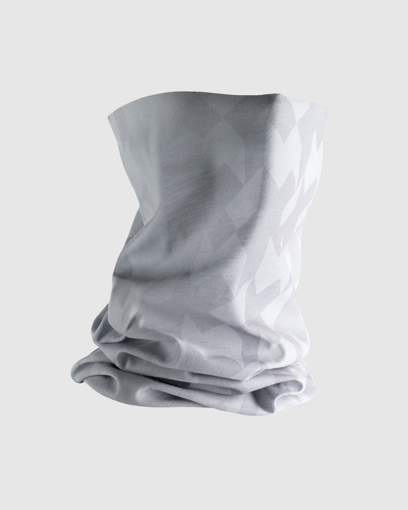 Gray marble-like material neck protector on a white background