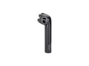 Black electronic device on a white background