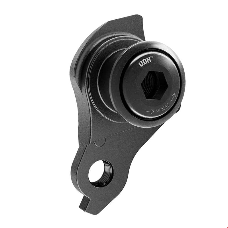 Black mechanical component with 'UDH' branding on a white background
