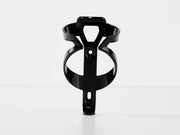 Black bicycle water bottle holder on a white background