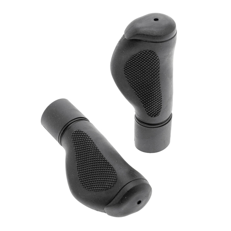 product image of bicycle grips, black against a white background