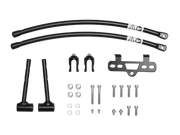 An image of all the parts included in the Electra MIK Rear Rack