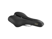 Product image of black saddle side vie with product name 'Ellipse' labeled on the front end.