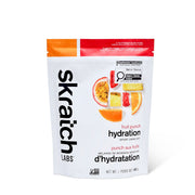Skratch Labs fruit punch hydration drink mix package on a white background