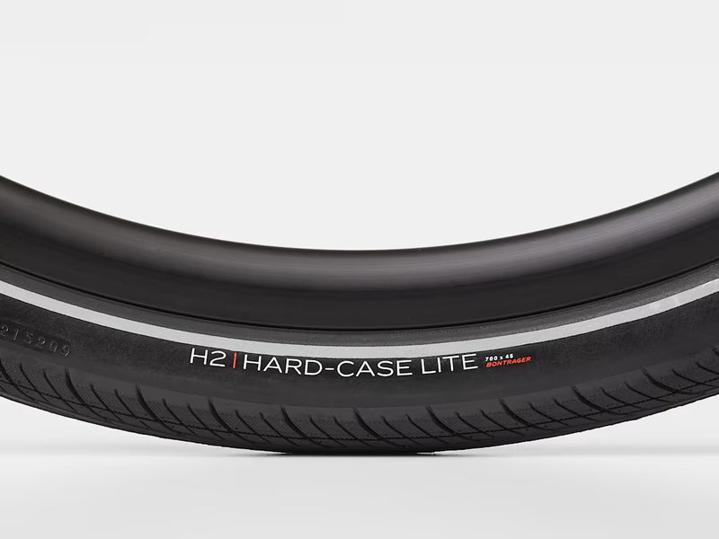 Pneu hybride Bontrager H2 Hard‑Case Lite réfléchissant