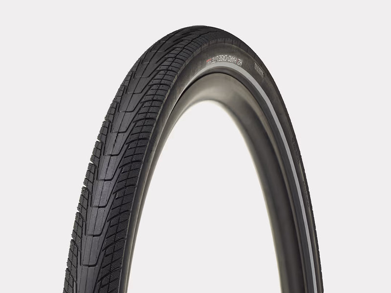 Pneu hybride Bontrager H2 Hard‑Case Lite réfléchissant