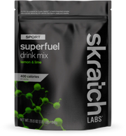 Skratch Labs Sport Superfuel drink mix package on a white background