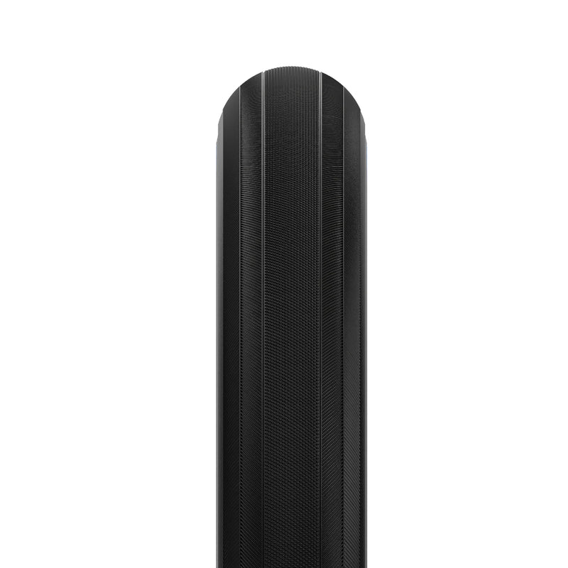A close-up of a black cylindrical speaker grille or subwoofer driver on a solid white background.