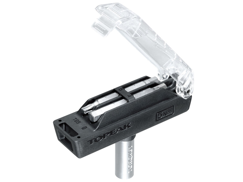 Black and clear tool with 'Topeak' branding on a white background