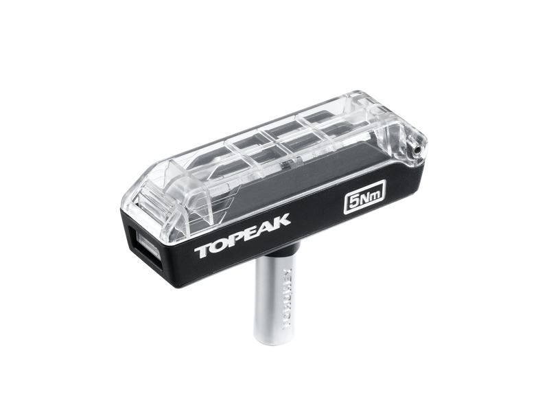 Topeak tool with clear cover on a white background