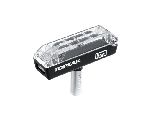 Topeak tool with clear cover on a white background